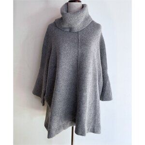 MANGO Gray 100% Cashmere Turtleneck Oversized Sweater XS​​​